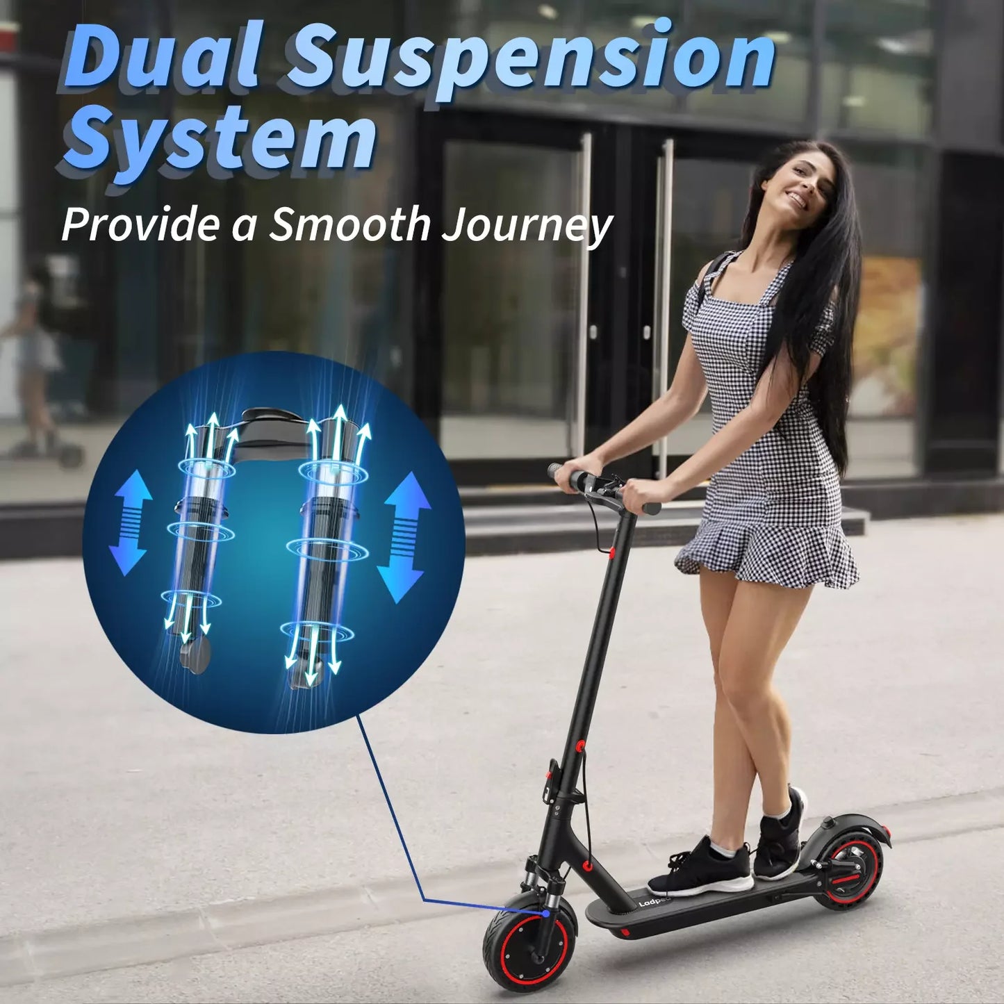 Ladped Lp07 Electric Scooter 350W Motor Smart App Control Foldable