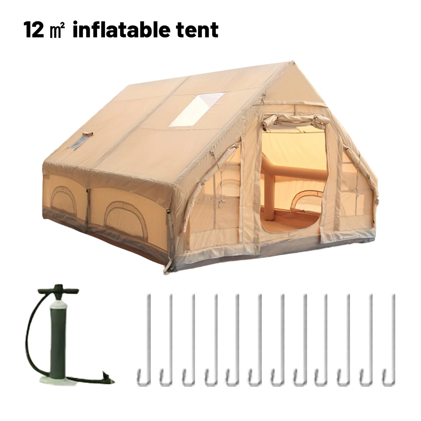 Pakicetus Inflatable Family Camping Tents For Adults