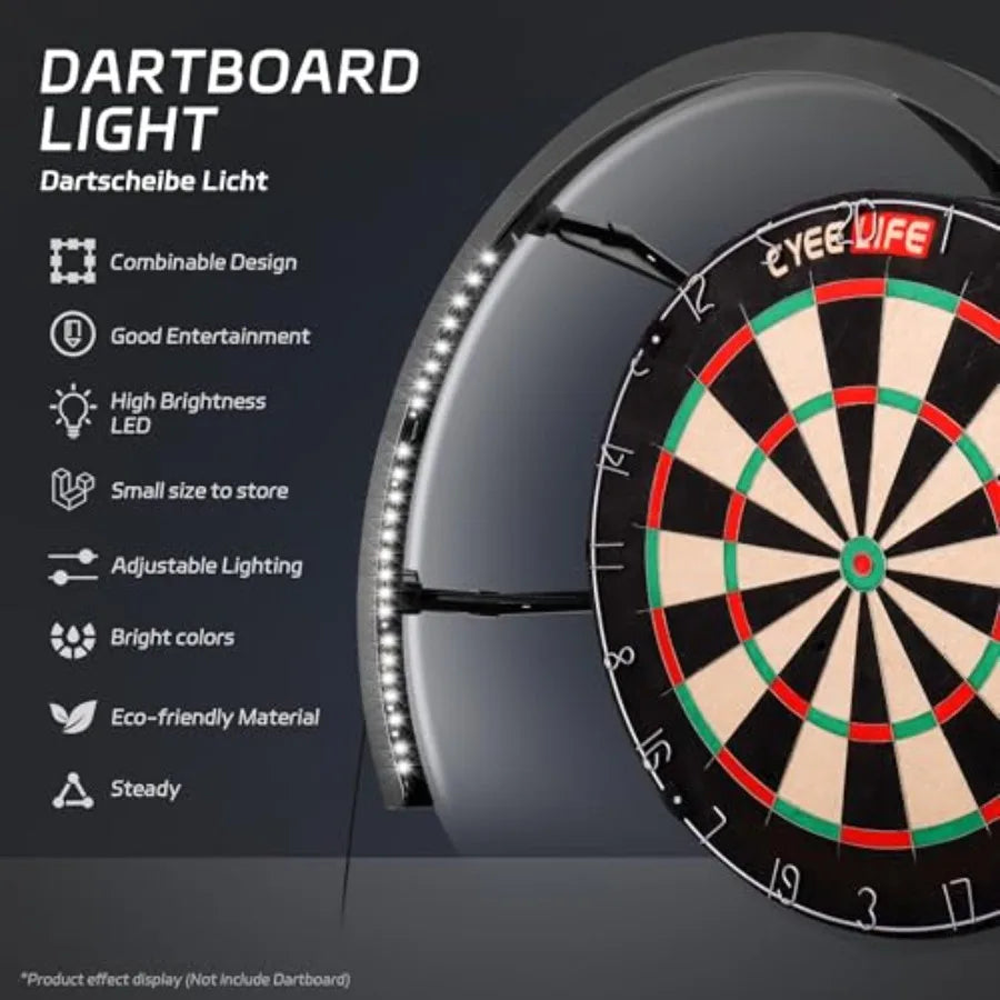 LED Dartboard Light With Secure Universal Fit And Easy Assembly