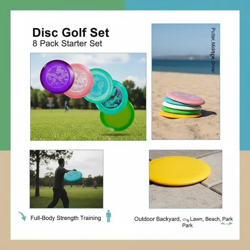 PDGA Approved Disc Golf Starter Set With Putter And Driver