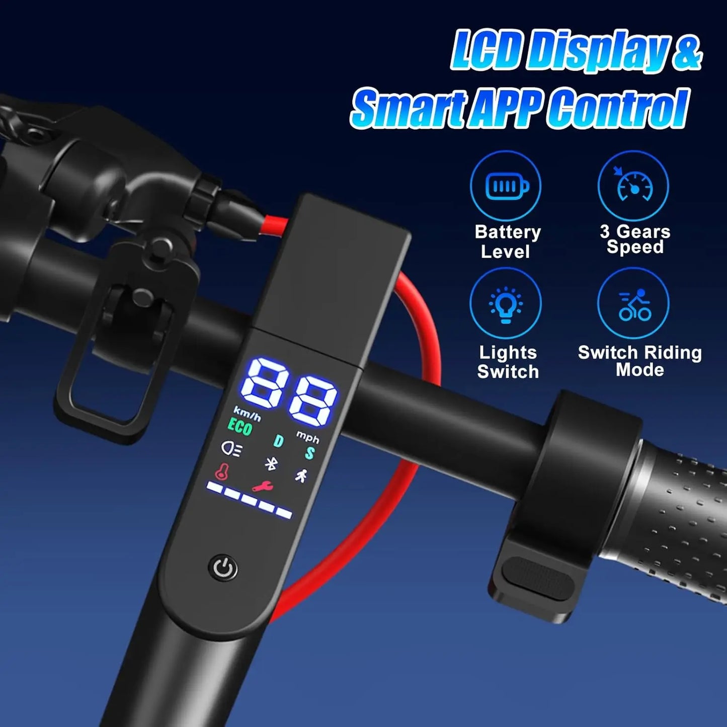 OBX 500W Folding Electric Scooter For Adults With App Control
