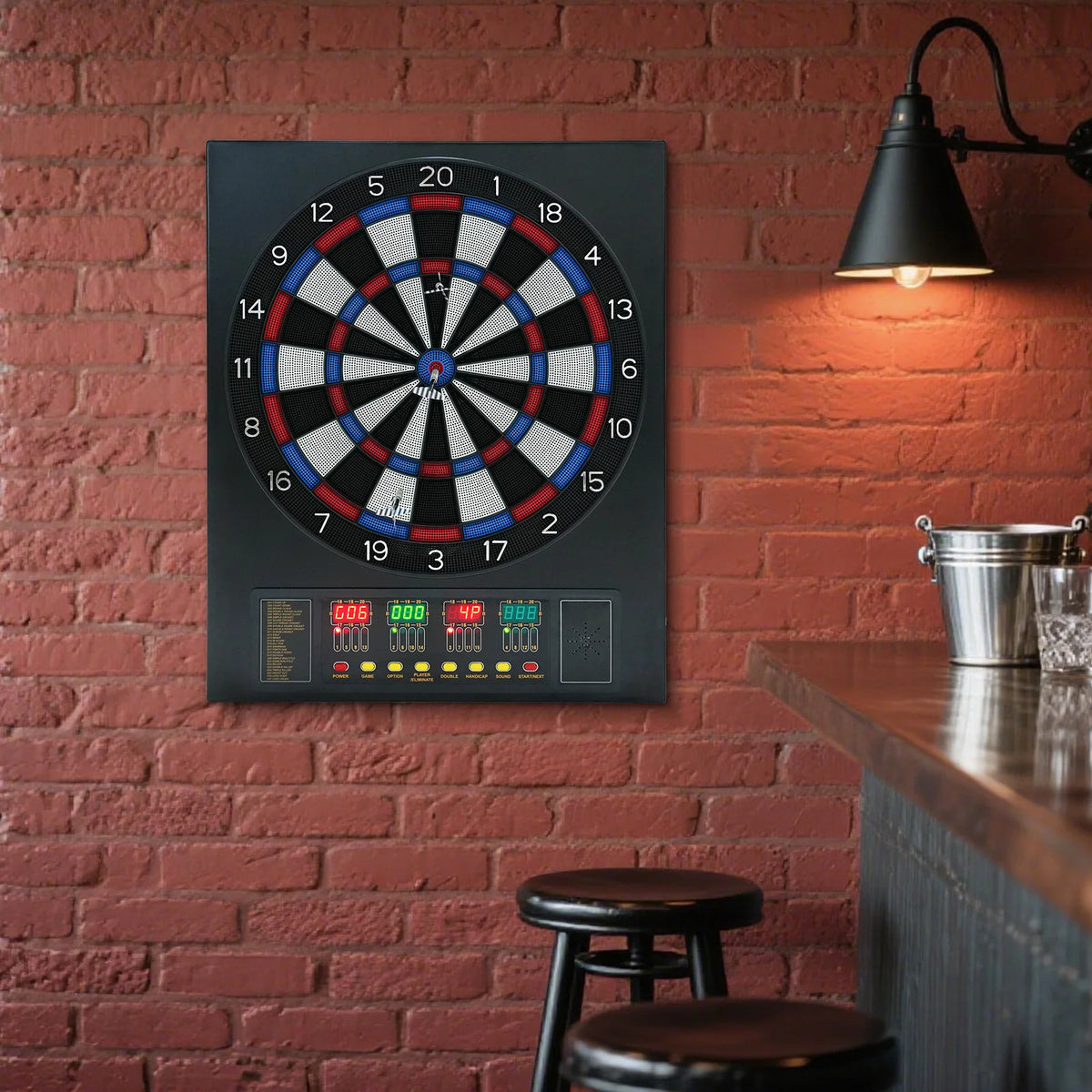 Electronic Dartboard Game Set With Automatic Scoring And LED Display