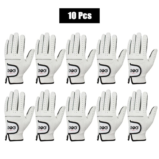 GVOVLVF Genuine Sheepskin Leather Mens Non Slip Golf Gloves