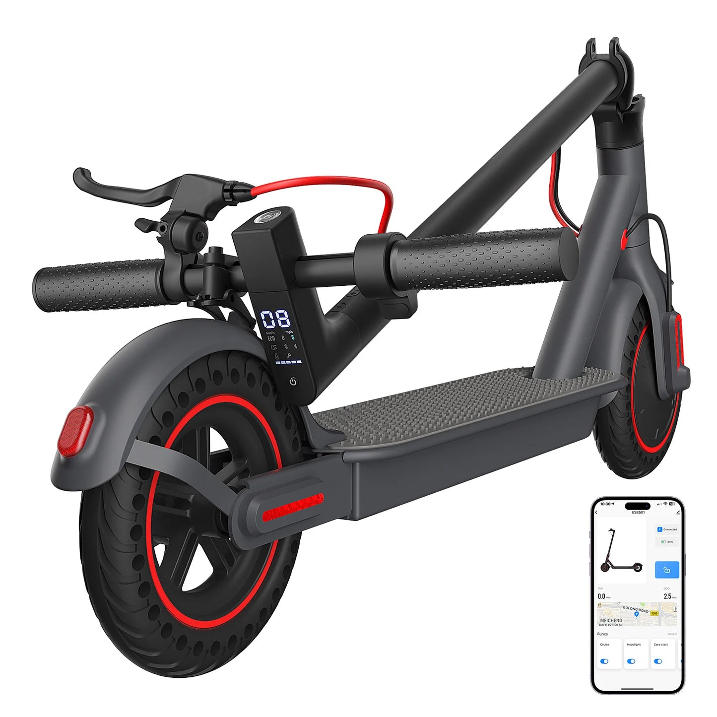 OBX Foldable Electric Scooter With 350W Motor And App Control