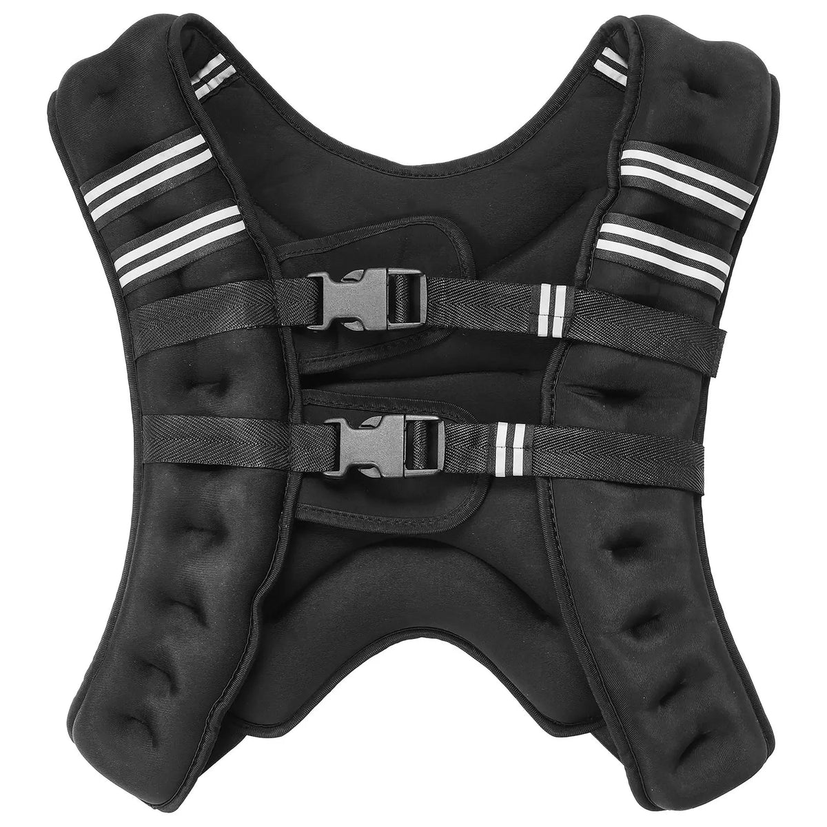Adjustable Weighted Workout Vest With Reflective Stripes For Training