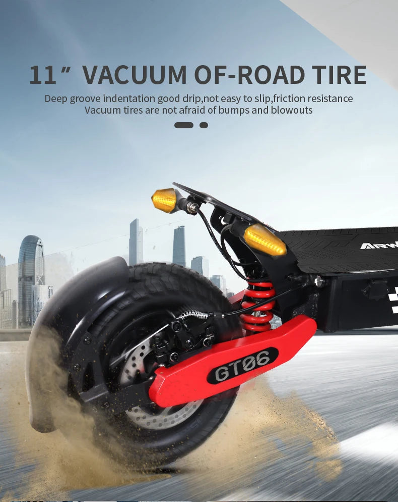 Arwibon 1200W Foldable Electric Scooter Smooth City Travel
