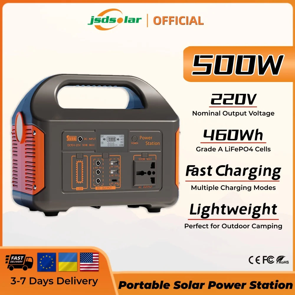 Jsdsolar 300W Portable Solar Power Station Emergency Generator
