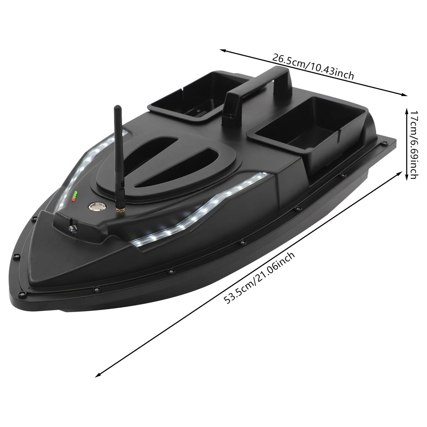 Remote Control High Speed Fishing Bait Boat For Pool Lake