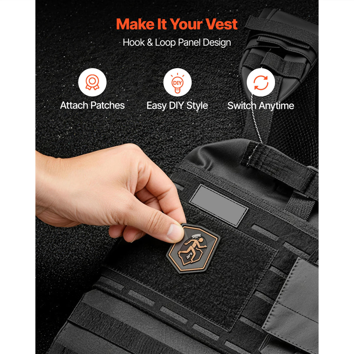 SucceBuy Weighted Vest With Shoulder Padding For Strength Training and Running