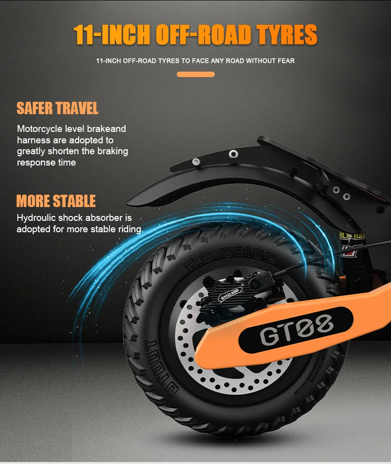 Arwibon GT08 Electric Scooter With Folding Frame And Powerful Motor