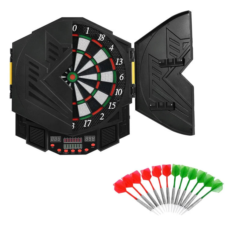 Electronic Dartboard Set With LCD Display And Dual Power Modes