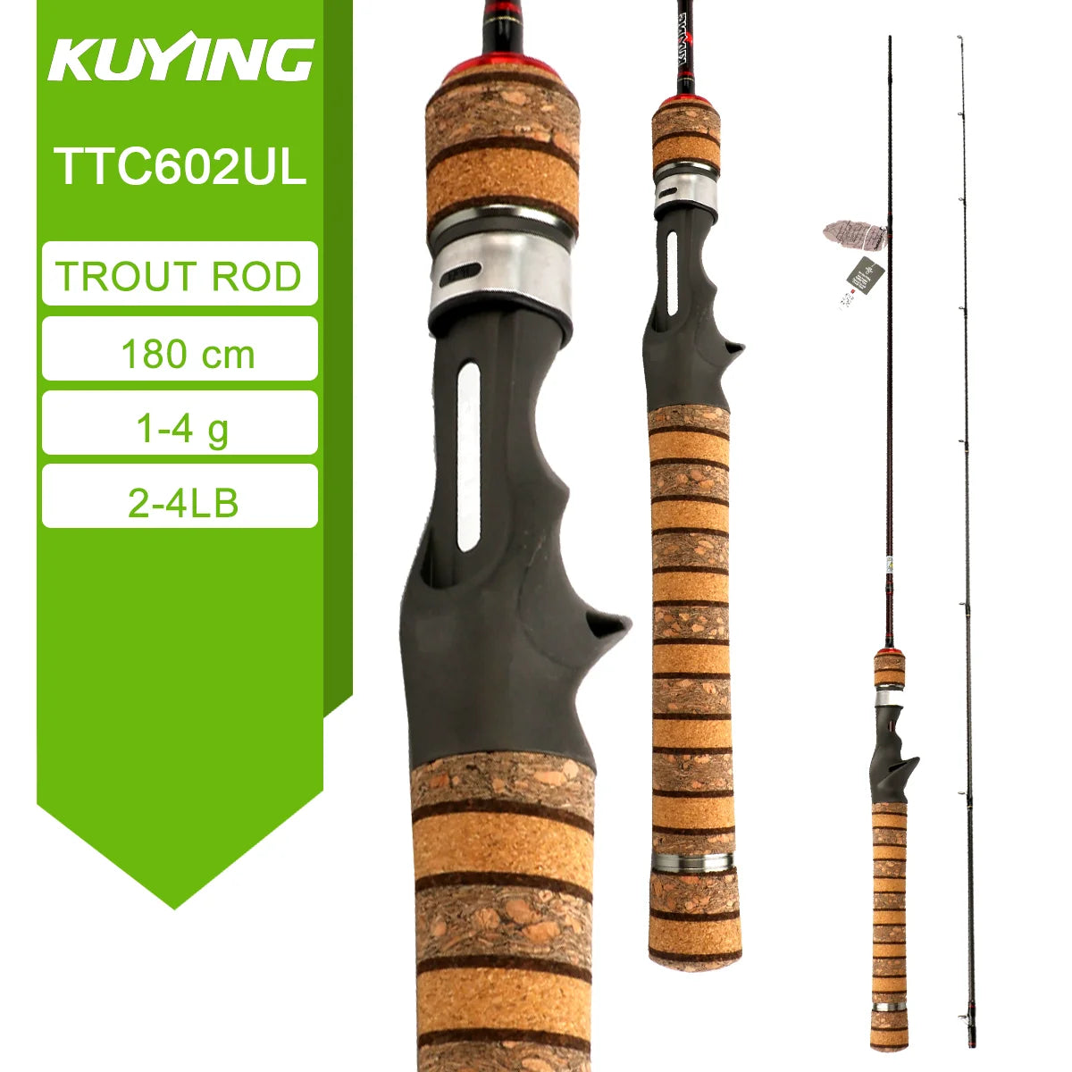 Kuying Teton Carbon Spinning Casting Fishing Lure Rod Fuji Parts