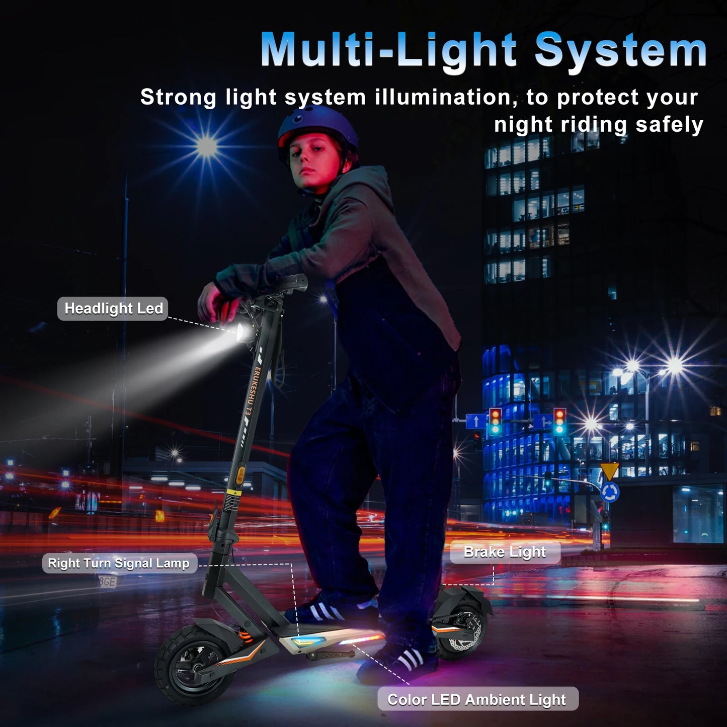 BIkydom 1500W Electric Scooter For Adults With Folding Design