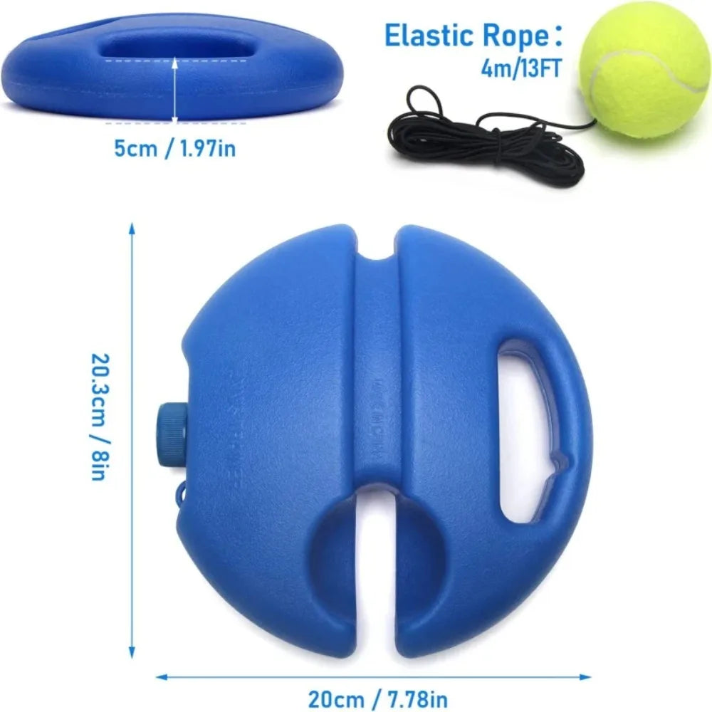 Tennis Rebound Training Base with Elastic Cord for Practice