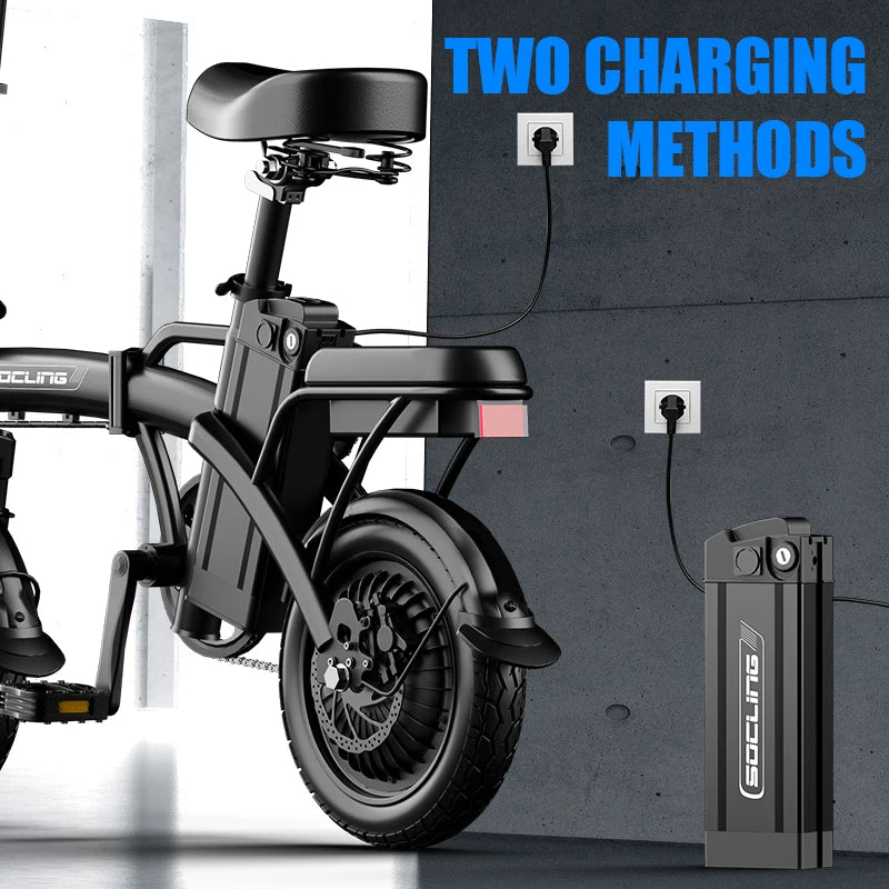 SOCLING G11 Foldable Electric Commuter Bike With Removable Battery