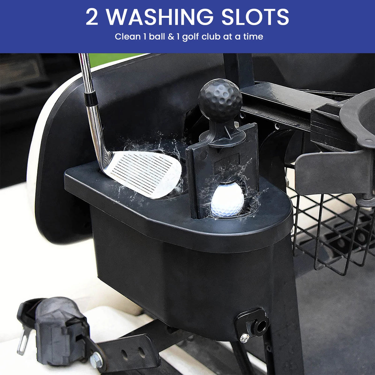 ATUOTIN Golf Ball And Club Cleaner Washer For Golf Carts