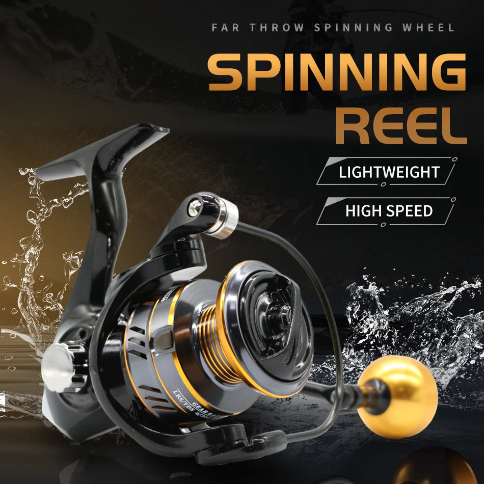 Rooblinos Premium Spinning Fishing Reel Metal Spool 10kg Drag