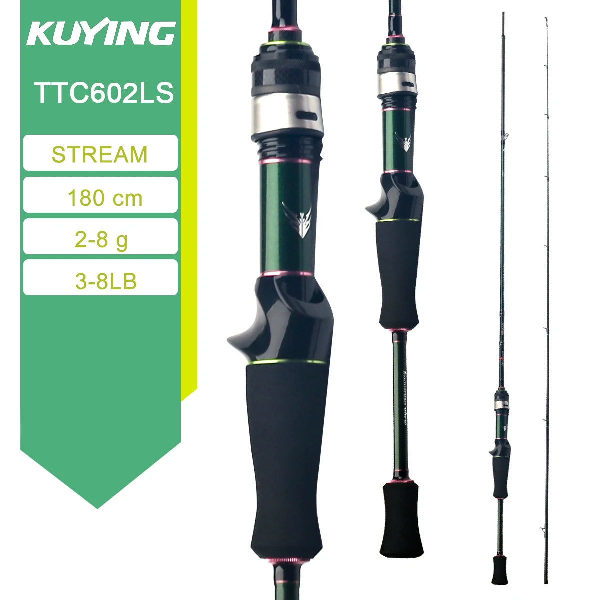 Kuying Teton Carbon Spinning Casting Fishing Lure Rod Fuji Parts
