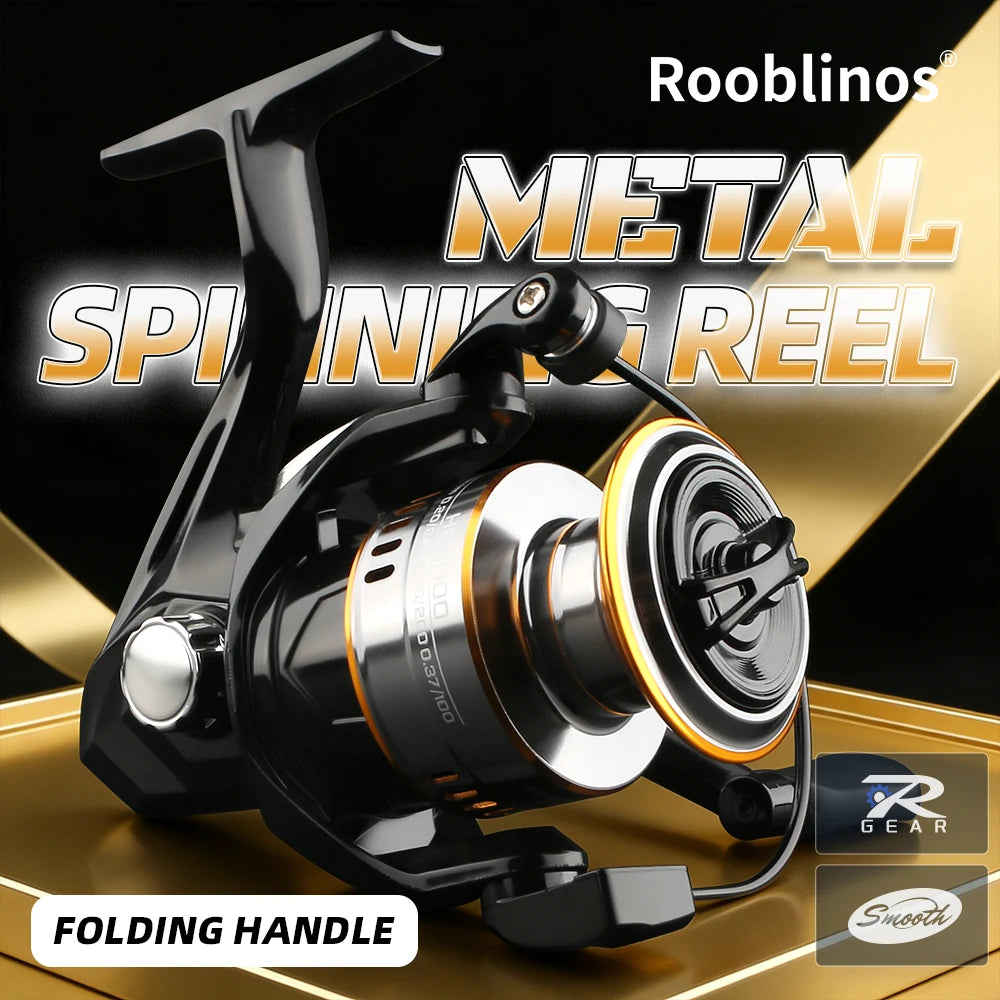 Rooblinos Ultralight Spinning Reel With Smooth Bearings And Strong Drag
