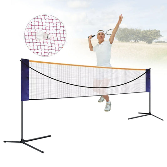 Adjustable Portable Multi Sport Badminton Volleyball Tennis Net Set with Steel Stand