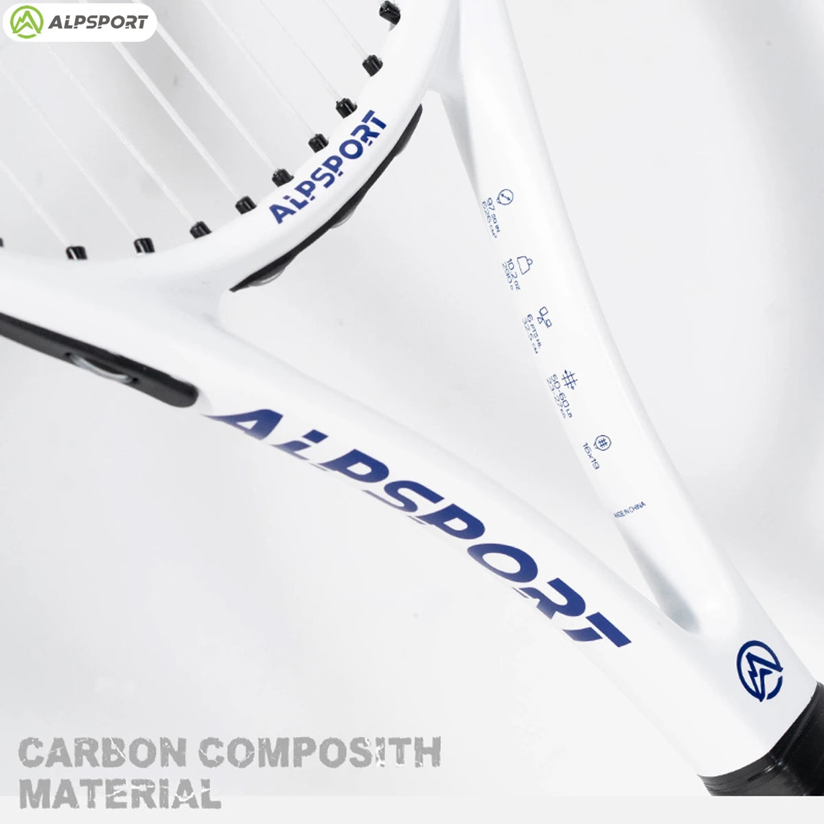 ALPSPORT Carbon Fiber Tennis Racket for Professional Training and Recreation