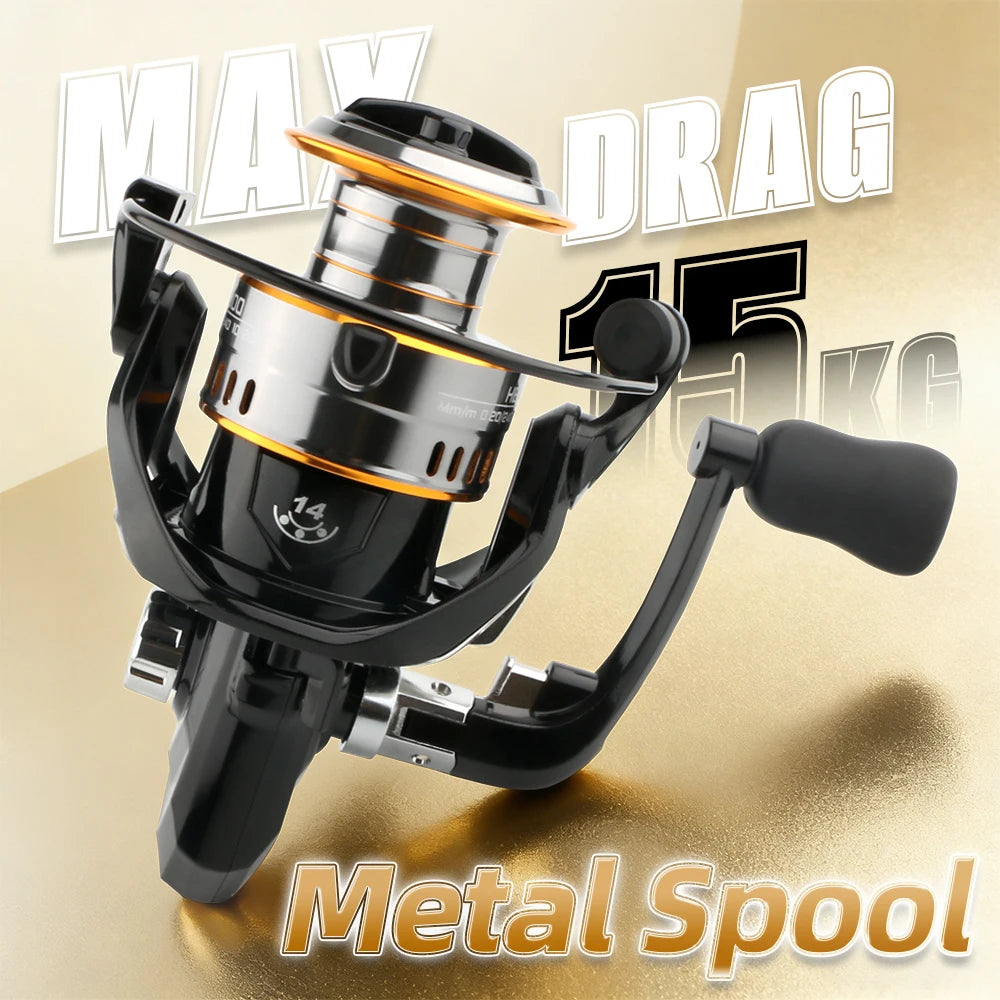 Rooblinos Ultralight Spinning Reel With Smooth Bearings And Strong Drag