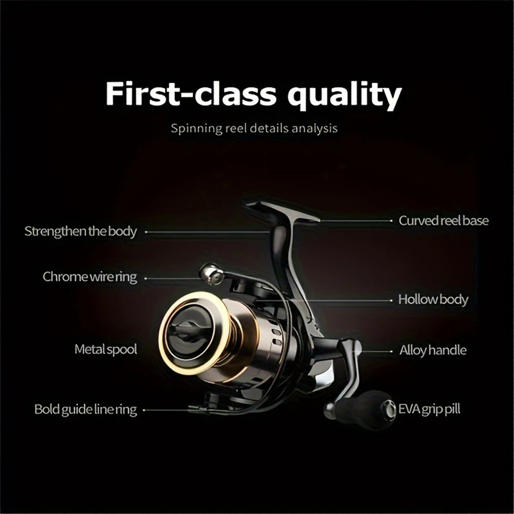 Professional Metal Spinning Reel For Freshwater And Saltwater Fishing