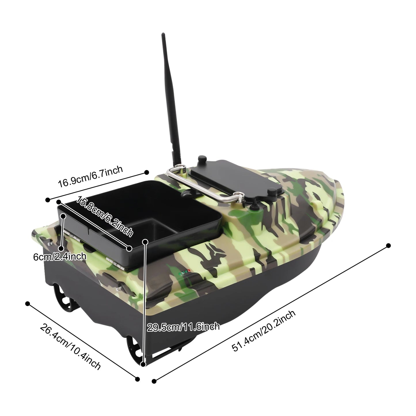 Remote Control High Speed Fishing Bait Boat For Pool Lake