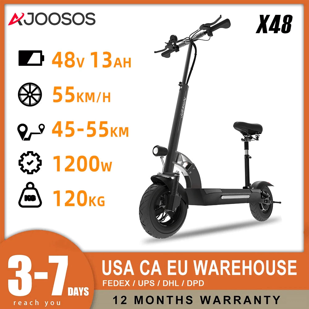Dual Motor 6000W Folding Electric Scooter For Adults