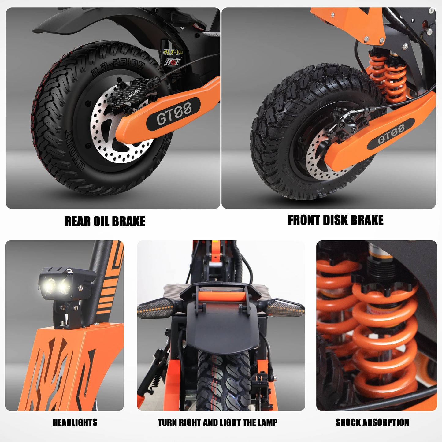 Arwibon Dual Motor Electric Scooter 5600W Off Road Folding
