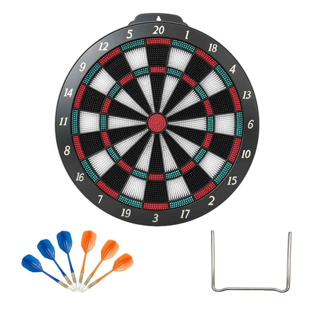 Soft Tip Dartboard Set with Stand for Indoor Family Games