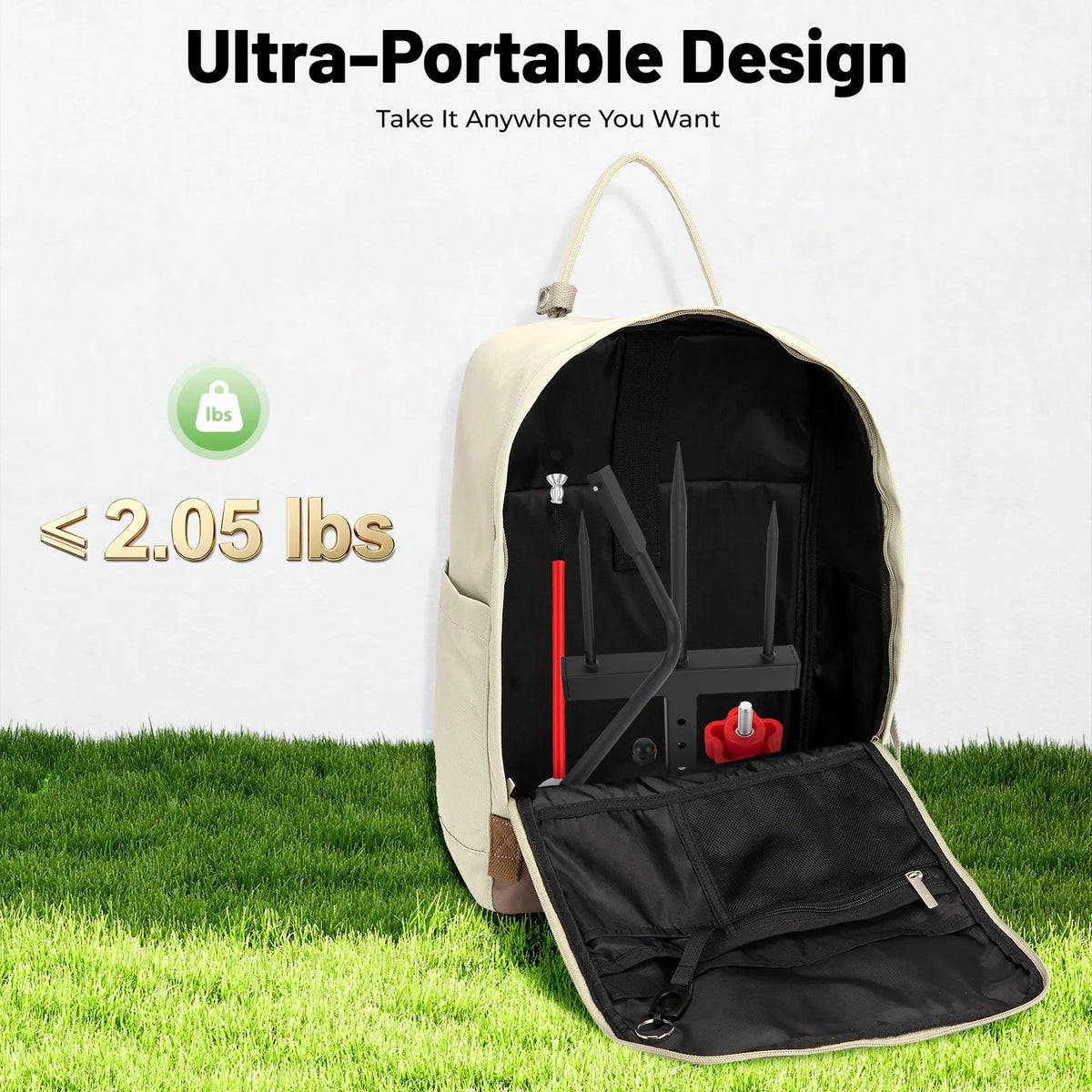 Golf Swing Trainer With Automatic Ball Return for Practice