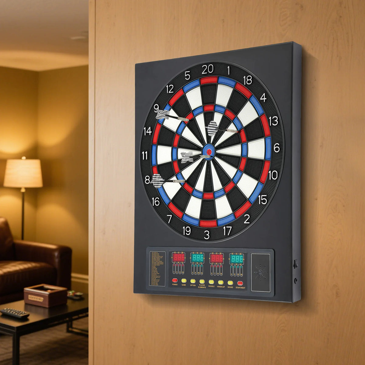 Electronic Dartboard Game Set With Automatic Scoring And LED Display