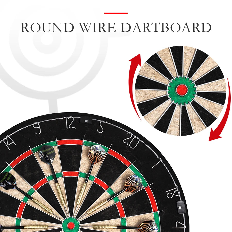 Premium Brazilian Hemp Dartboard With Sisal Surface And Dart Set