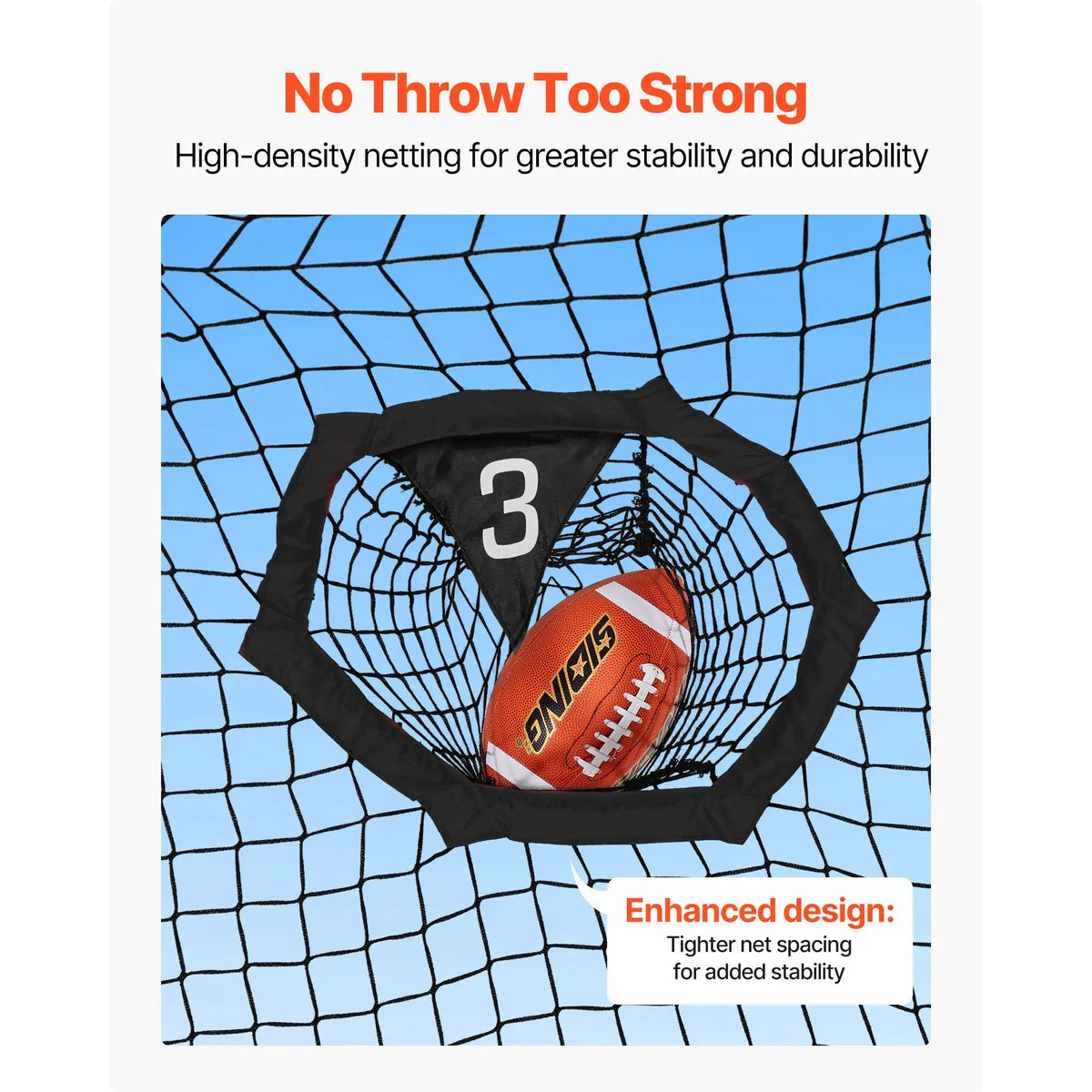 Football Target Net With Five Pockets For Quarterback Accuracy Training