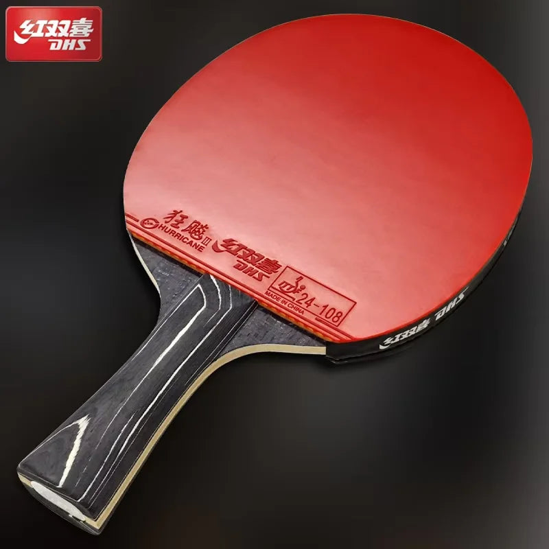 DHS Diamond 7-Ply Table Tennis Racket With Hurricane 3 Rubbers