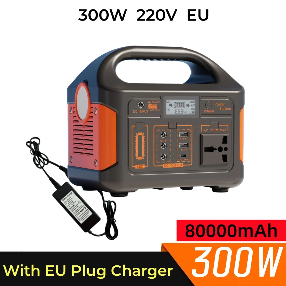 Jsdsolar 300W Portable Solar Power Station Emergency Generator