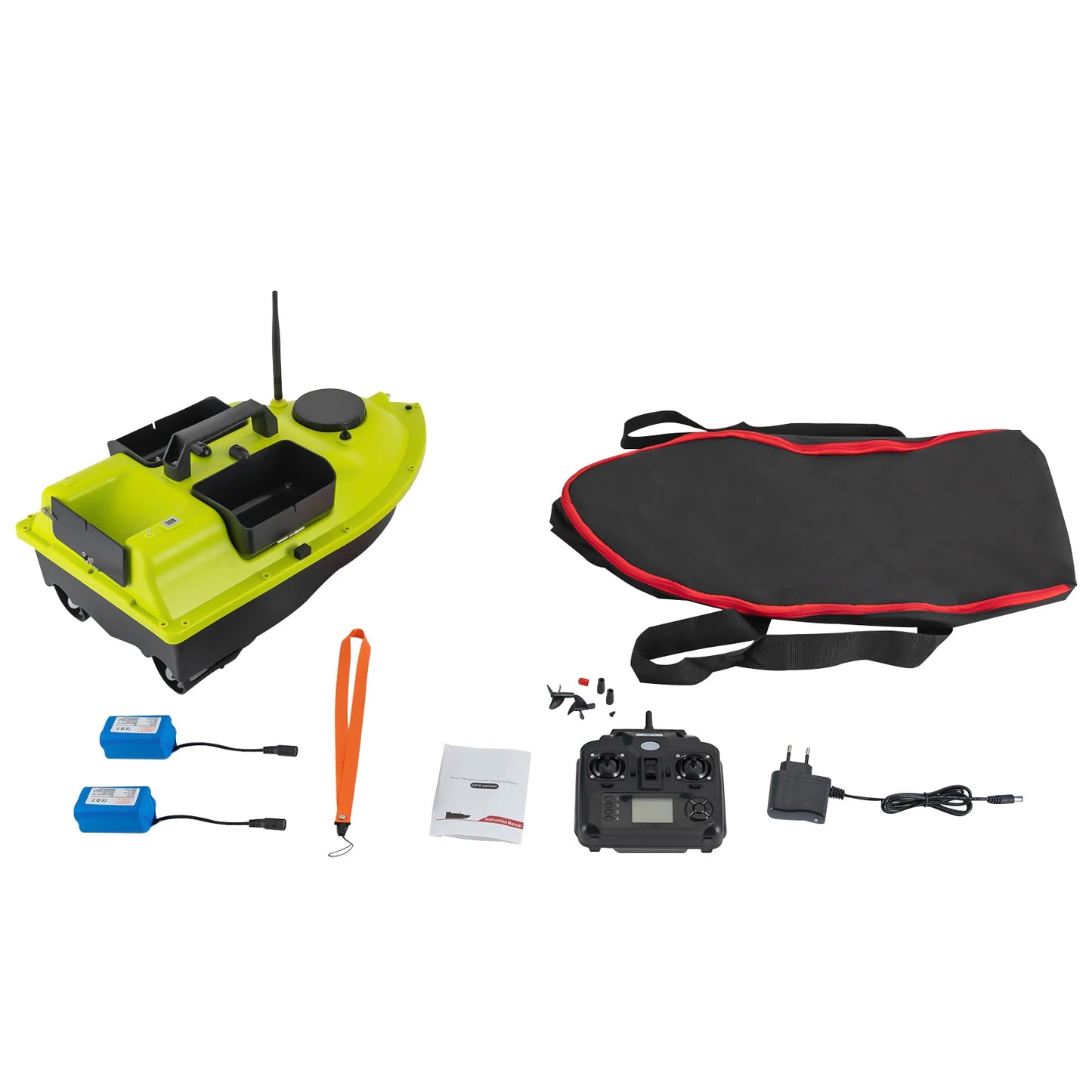 Rechargeable GPS Fishing Bait Boat With Two Batteries