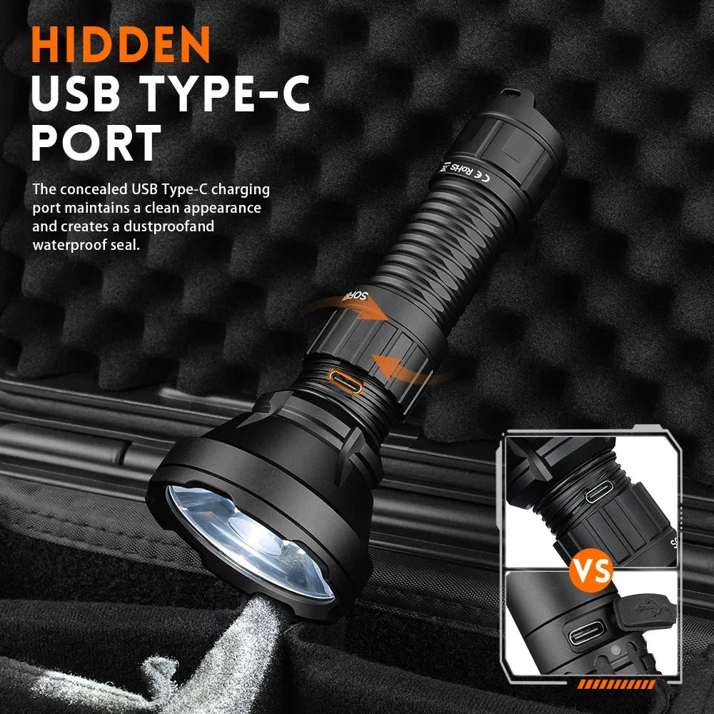 Sofirn SF26 21700 LED Flashlight 2000lm SFT40 Tactical Torch