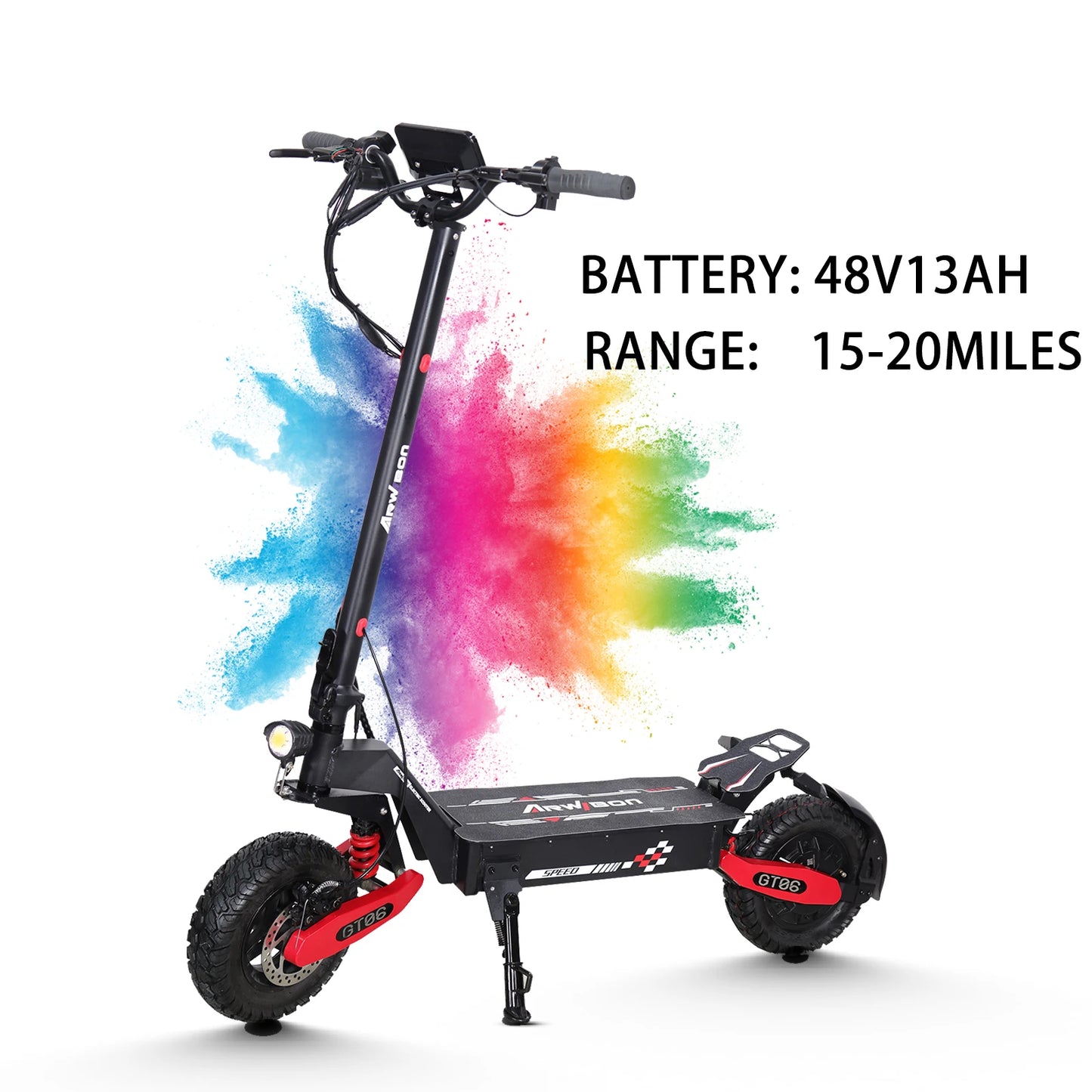 Arwibon 1200W Foldable Electric Scooter Smooth City Travel