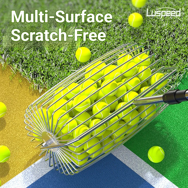 Luspeed Tennis Ball Picker And Retriever For Easy Practice Pickup