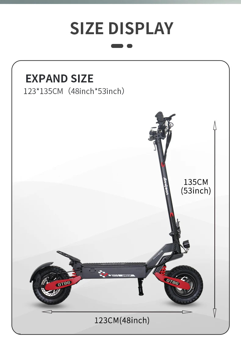 Arwibon 1200W Foldable Electric Scooter Smooth City Travel