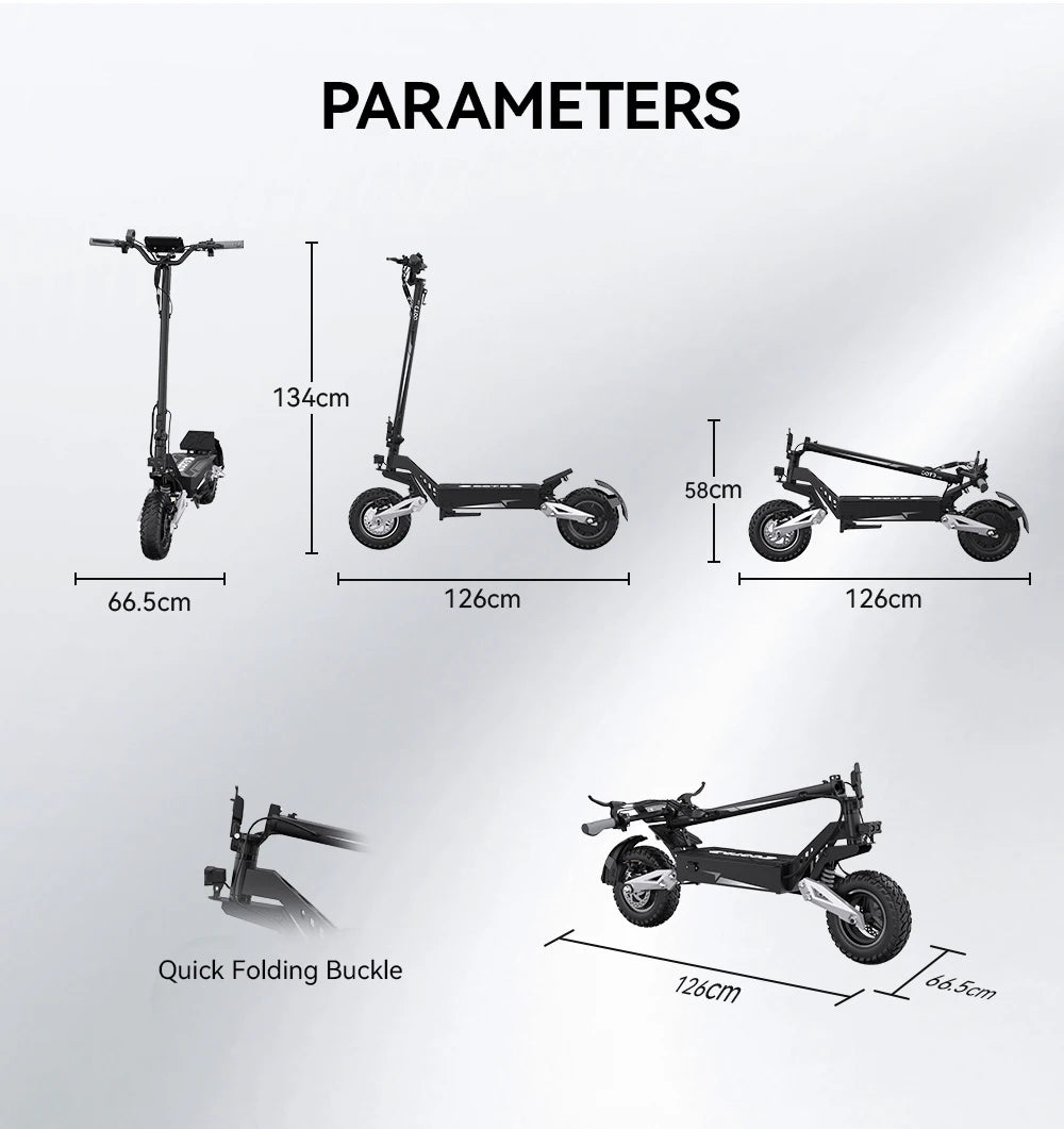 OOTD T10 Foldable Electric Scooter 900W Motor 60Km Range