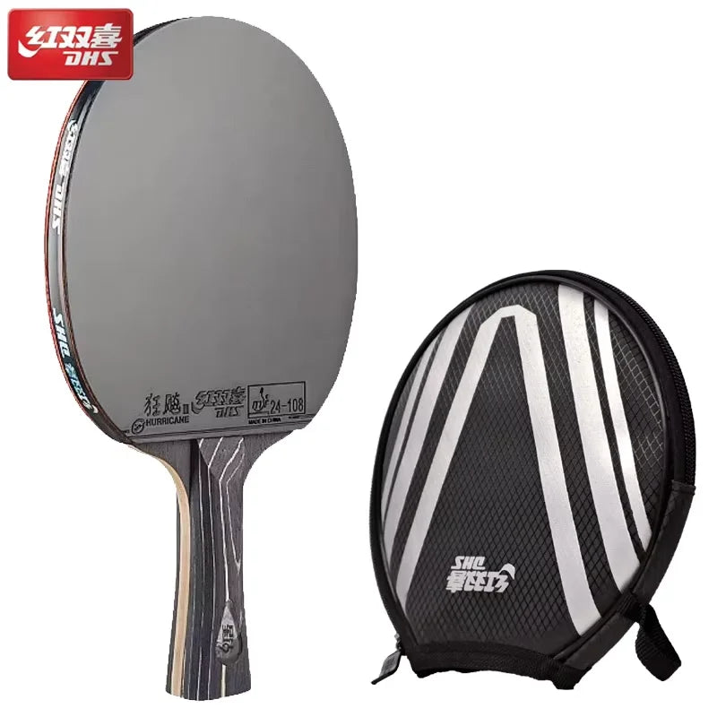 DHS Diamond 7-Ply Table Tennis Racket With Hurricane 3 Rubbers