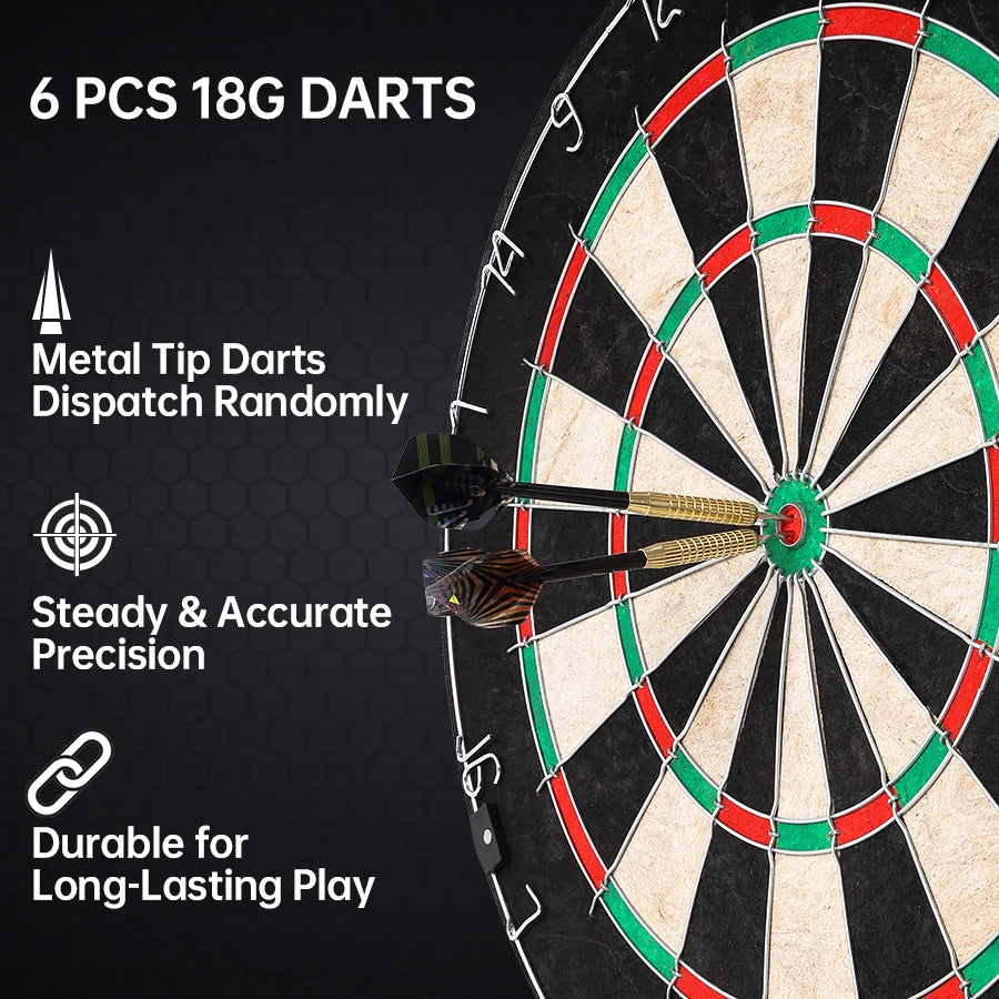 Premium Brazilian Hemp Dartboard With Sisal Surface And Dart Set