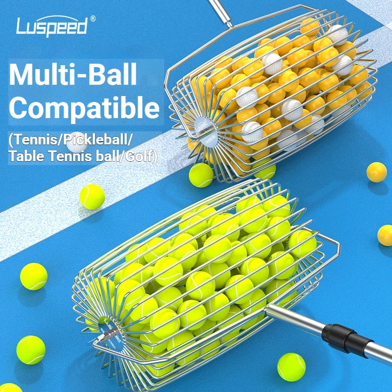 Luspeed Tennis Ball Picker And Retriever For Easy Practice Pickup