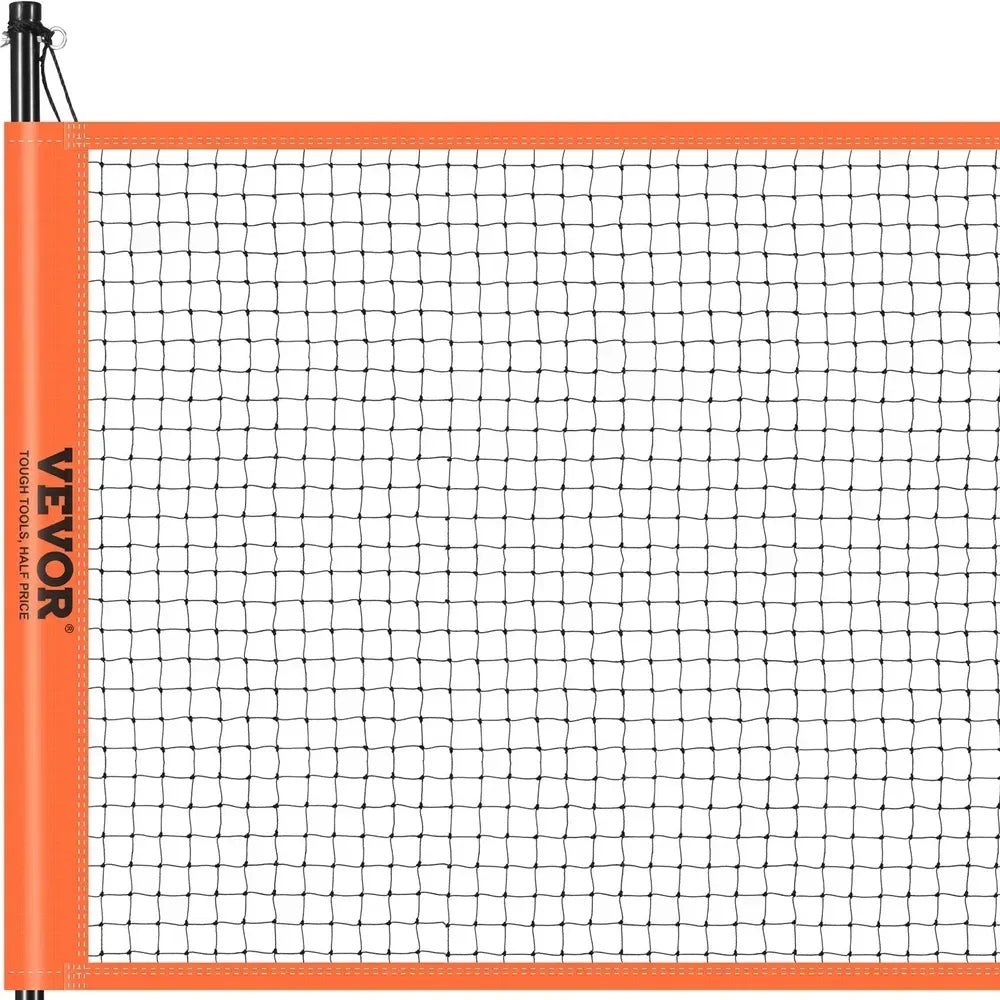 Portable Volleyball And Badminton Net Set With Adjustable Steel Poles