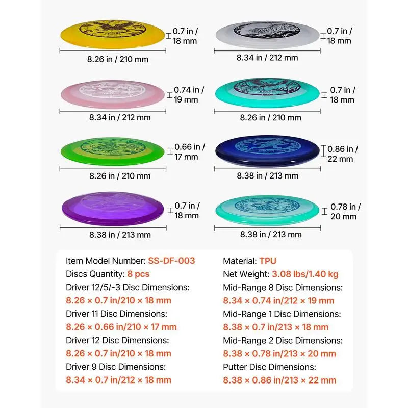 PDGA Approved Disc Golf Starter Set With Putter And Driver