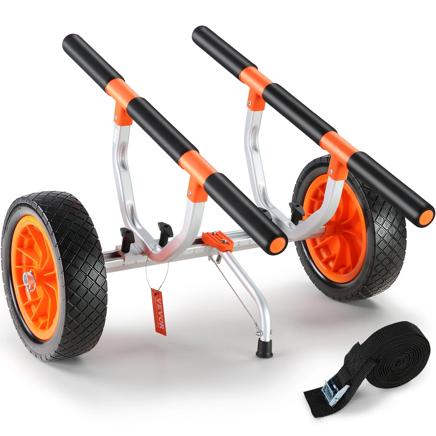 SucceBuy Kayak Cart Detachable Canoe Trolley With Solid PU Tires