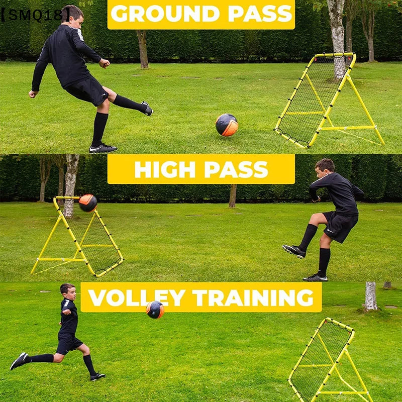 Soccer Rebound Net Football Training Kickback Practice Goal